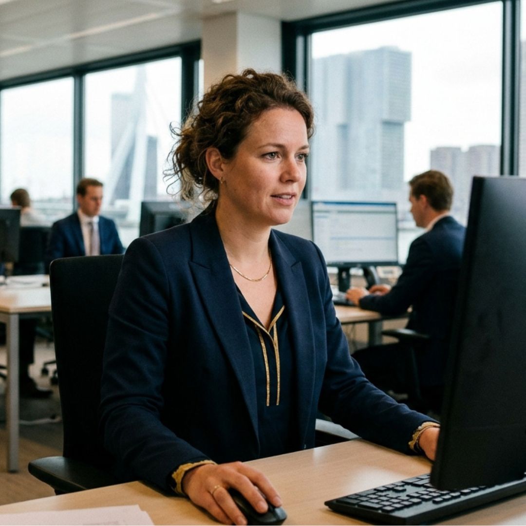 Salaris advocaat in Nederland - vrouwelijke advocaat aan het werk in een kantoor